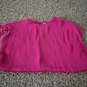 Pink satin top